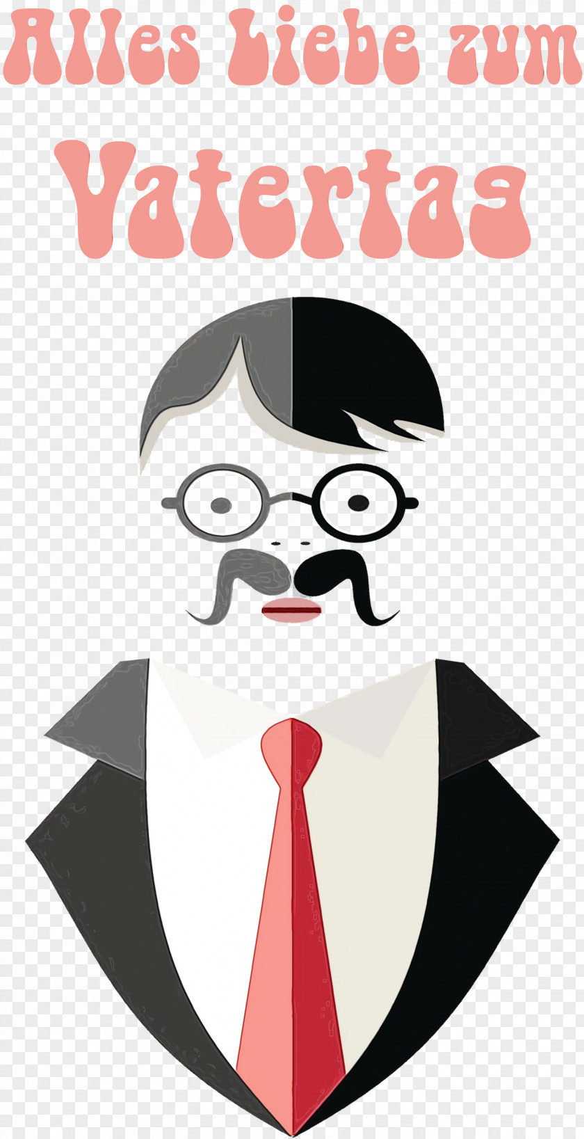 Cartoon Moustache M Character Eyewear Meter PNG