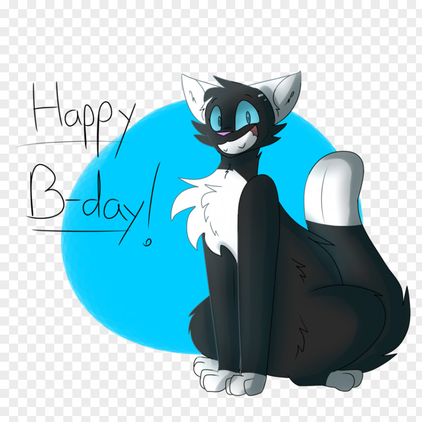 Happy B.day Whiskers Cat Desktop Wallpaper Clip Art PNG