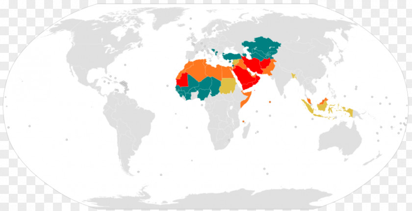 Islam Muslim World Religion Map PNG
