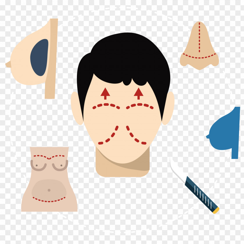 Vector Art Character Face Painting Illustration PNG