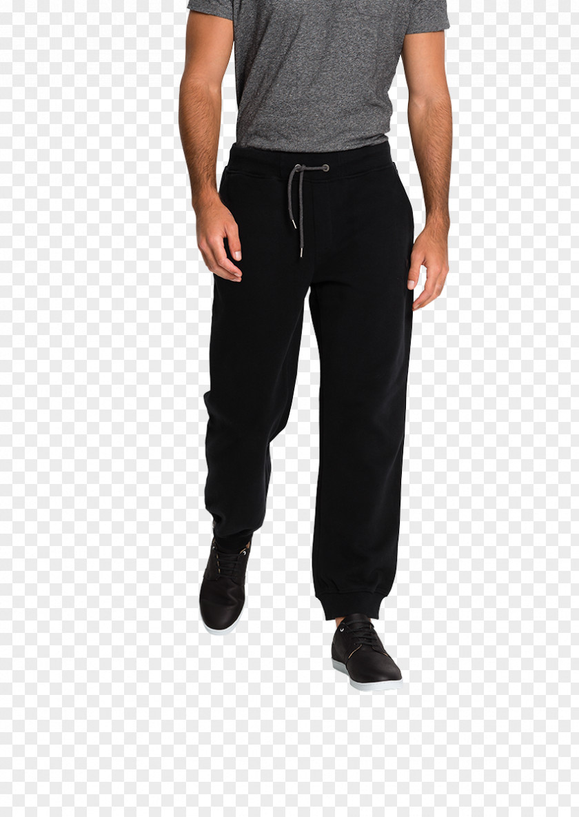Black Zipper Joggers Jeans T-shirt Slim-fit Pants Clothing PNG