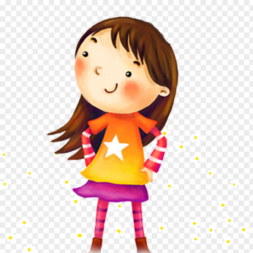 Cartoon PNG Cartoon, little girl clipart PNG