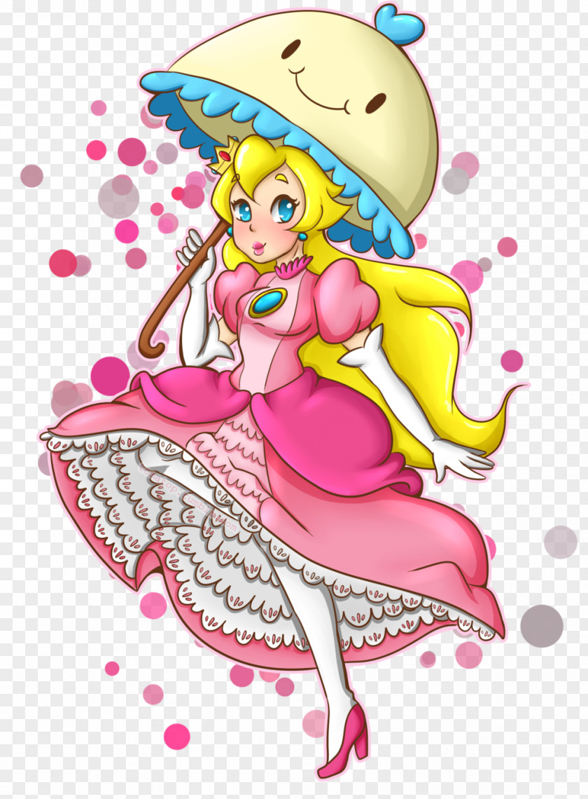 Peach Super Princess Mario Character PNG