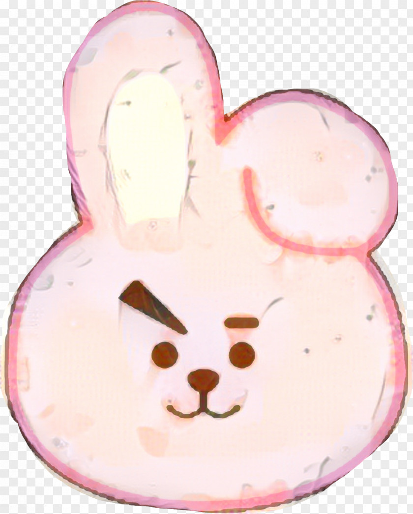 Smile Easter Bunny Background PNG