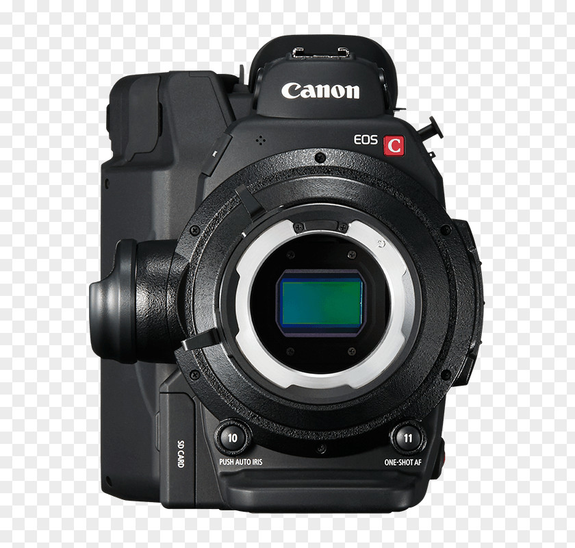 Canon C100 Xlr EF Lens Mount EOS C300 Mark II 4K Resolution PNG