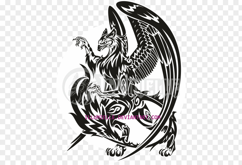 Griffin Tattoo Lion Design Drawing PNG