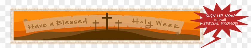 HOLY WEEK Banner Heat Brand Font PNG