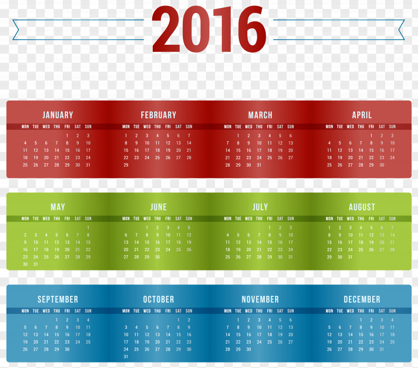 Transparent Nice 2016 Calendar Image Microsoft Outlook File Formats Computer PNG