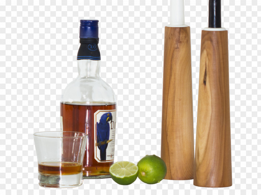 Wood Apple Liqueur Glass Bottle PNG