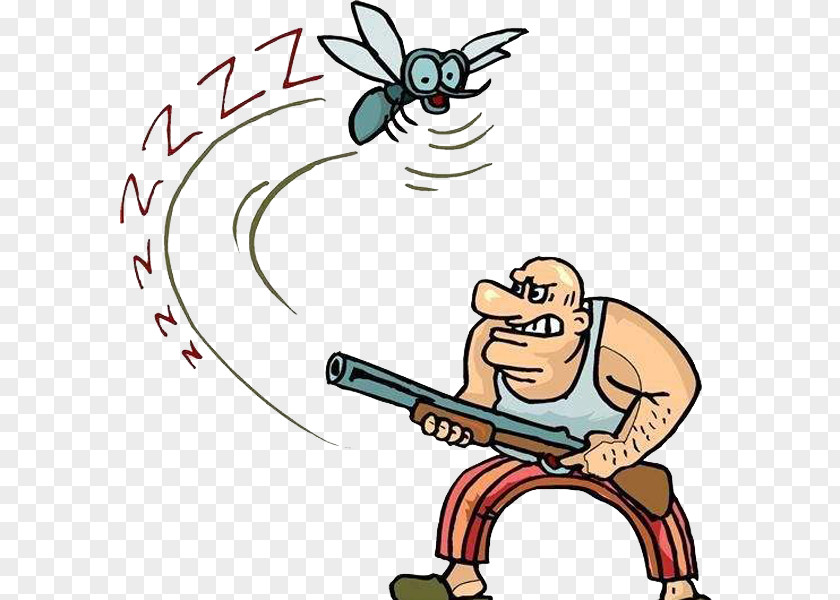 Exterminate Mosquitoes Mosquito Cartoon Animation PNG