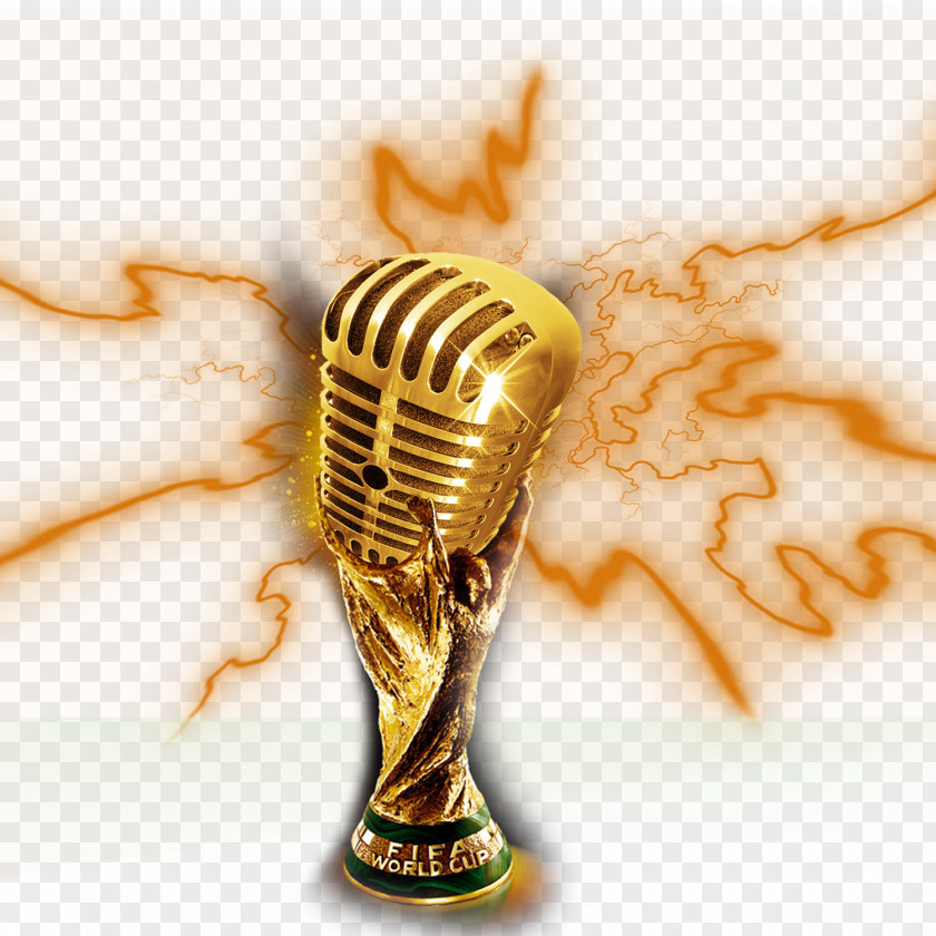 Gold Microphone Headphones Download PNG