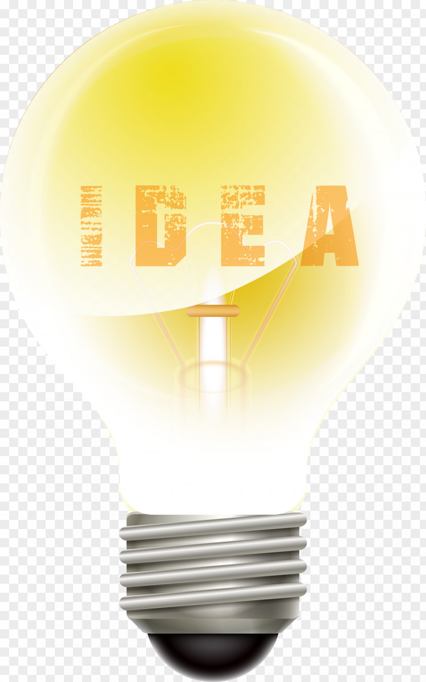 Golden Vector Material Bulb Ider Incandescent Light Euclidean PNG