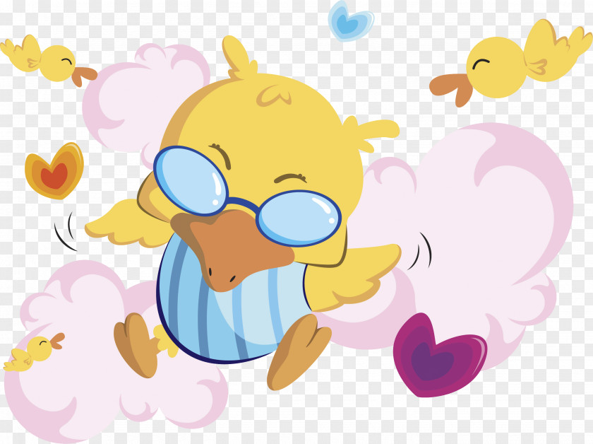 Happy Year Of The Chicken Duck Clip Art PNG