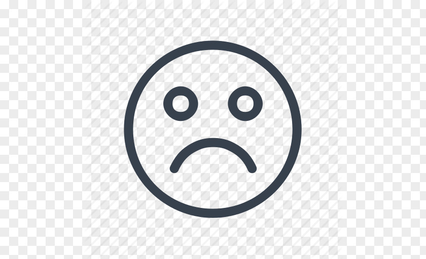 Sad Face Outline Sadness Smiley Clip Art PNG