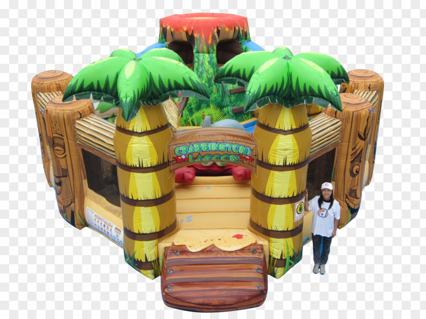 Volcano Inflatable Bouncers Playground Slide Castle Game PNG