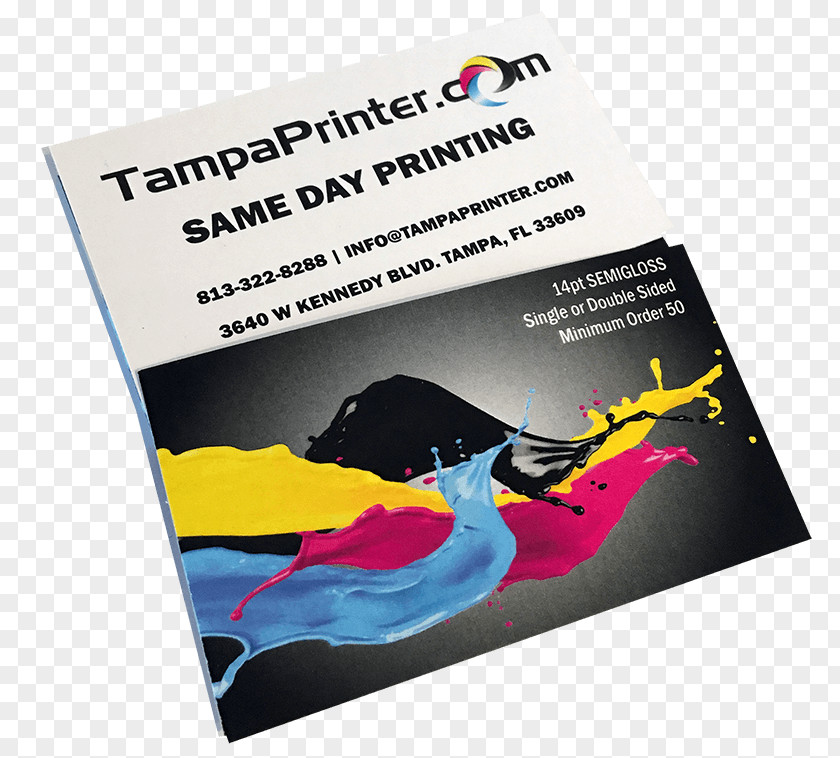 Atmospheric Color Business Card Tampa Printer Cards Printing Poster Flyer PNG