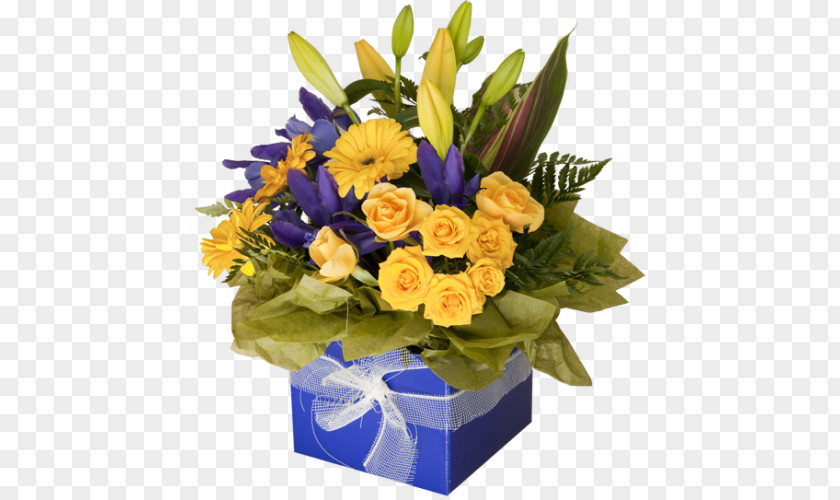 Blue Spray Floral Design Cut Flowers Flower Bouquet Gift PNG