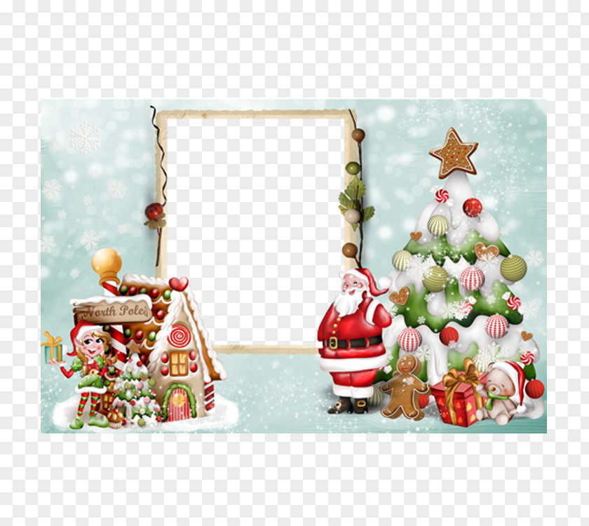 Christmas Frame Santa Claus PNG