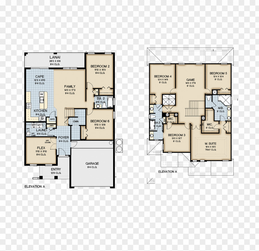 Park Square HomesSmall Western-style Villa Davenport Floor Plan House Veranda Palms Sales Center PNG