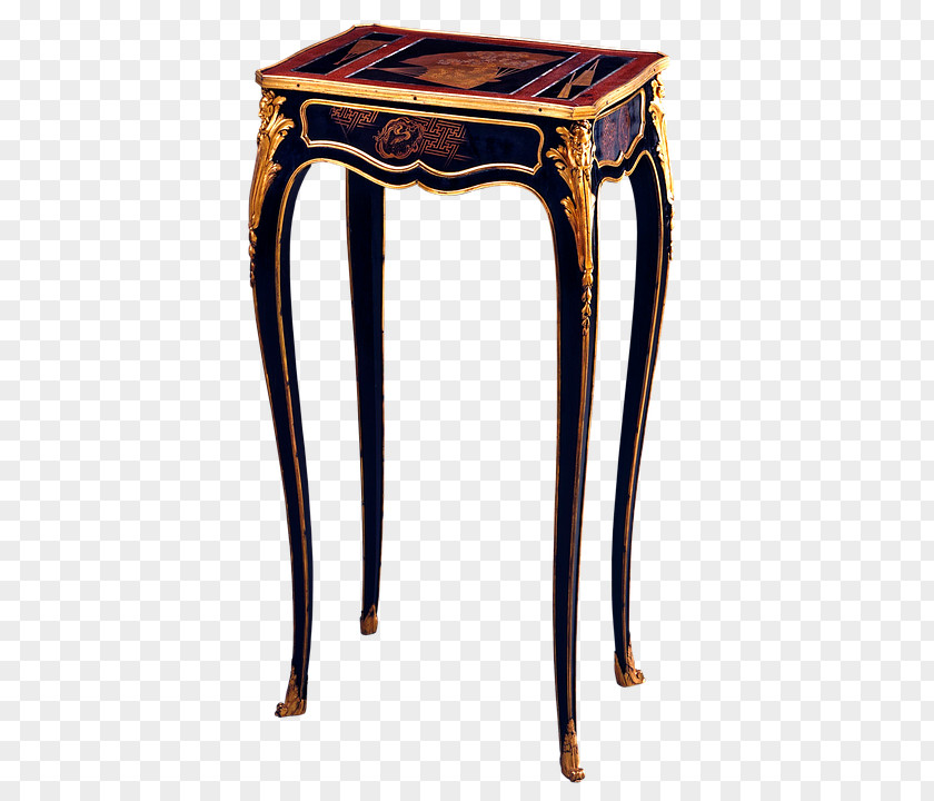 Small Stool Table Antique Furniture Wood PNG