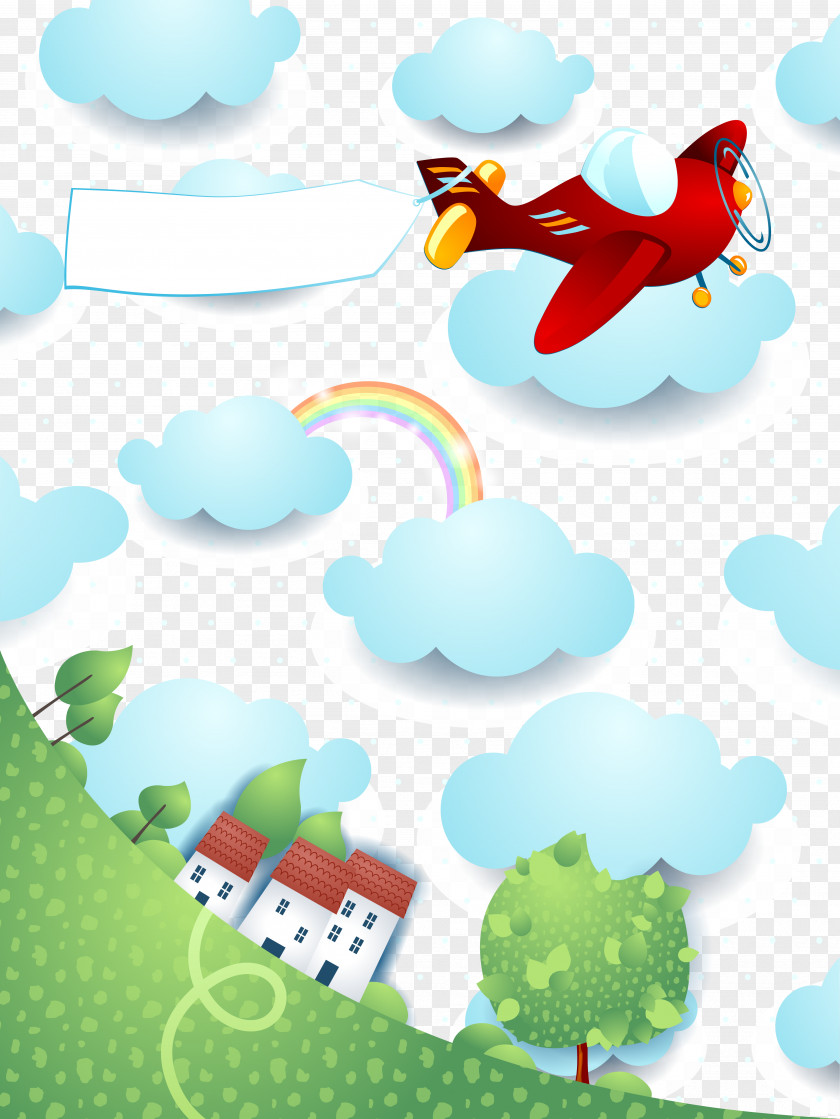 Vector Sky Airplane Stock Illustration Shutterstock PNG