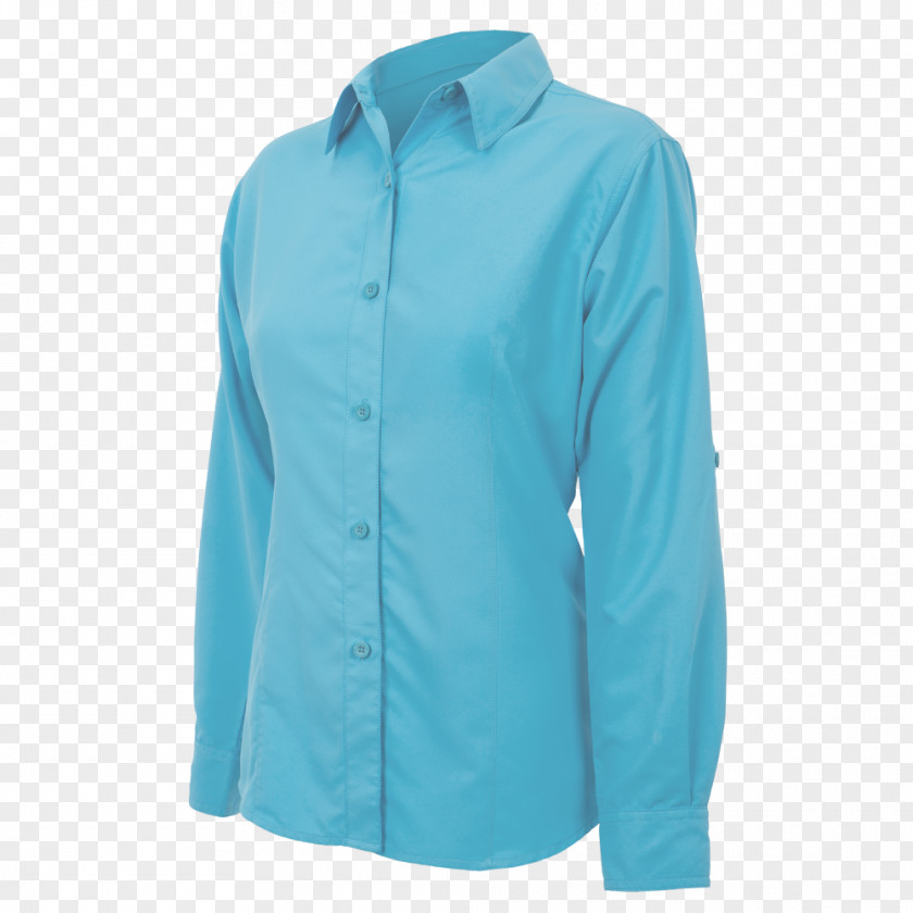 Blue River Sleeve Neck Turquoise PNG