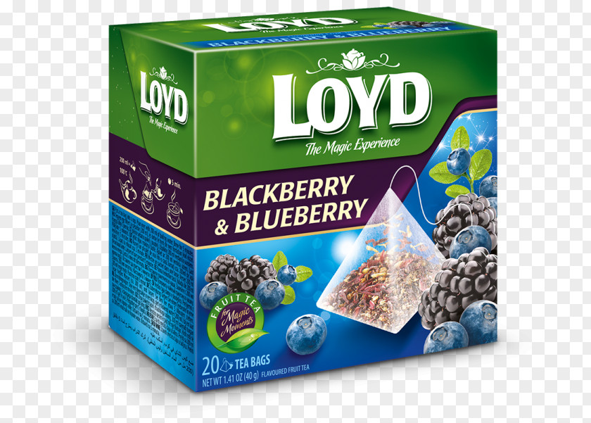 Blueberry Tea Green Bag Flavor Drink PNG