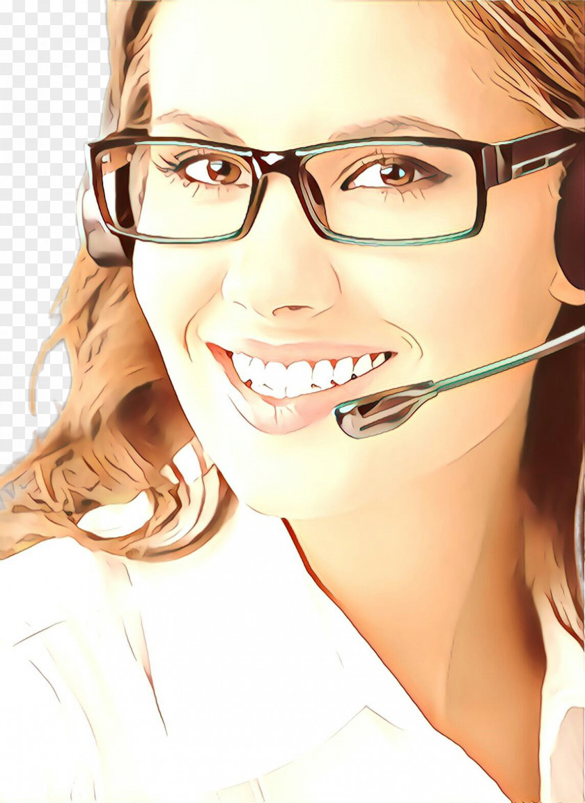 Cartoon Head Glasses PNG