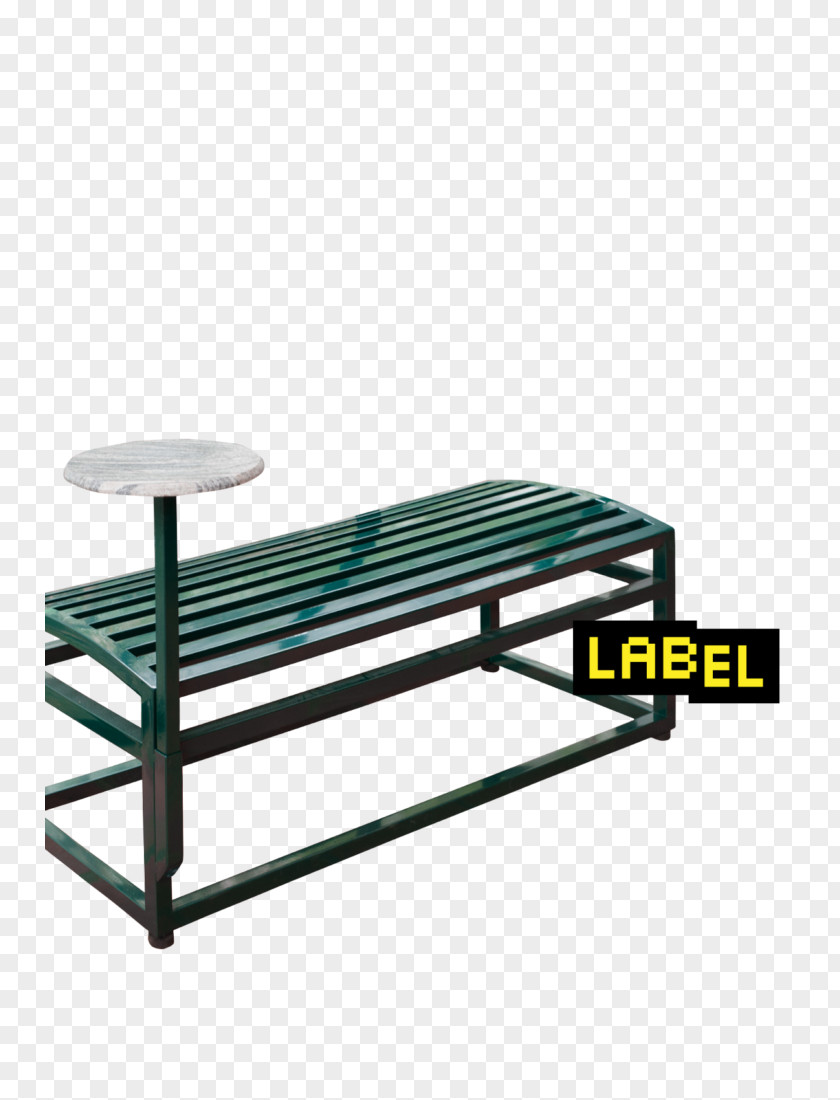 Park Bench Green Blue Silver PNG