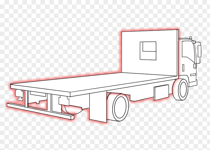 Isuzu Truck Line Angle Garden Furniture PNG