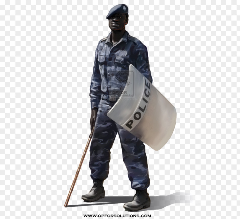 Police Uniform Figurine PNG
