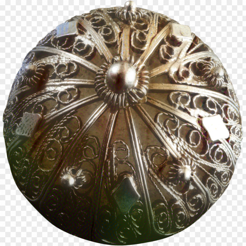 Silver Ornament Christmas Art PNG