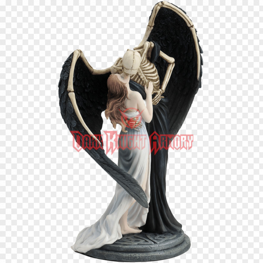 Skeleton The Kiss Of Death Statue Sculpture PNG