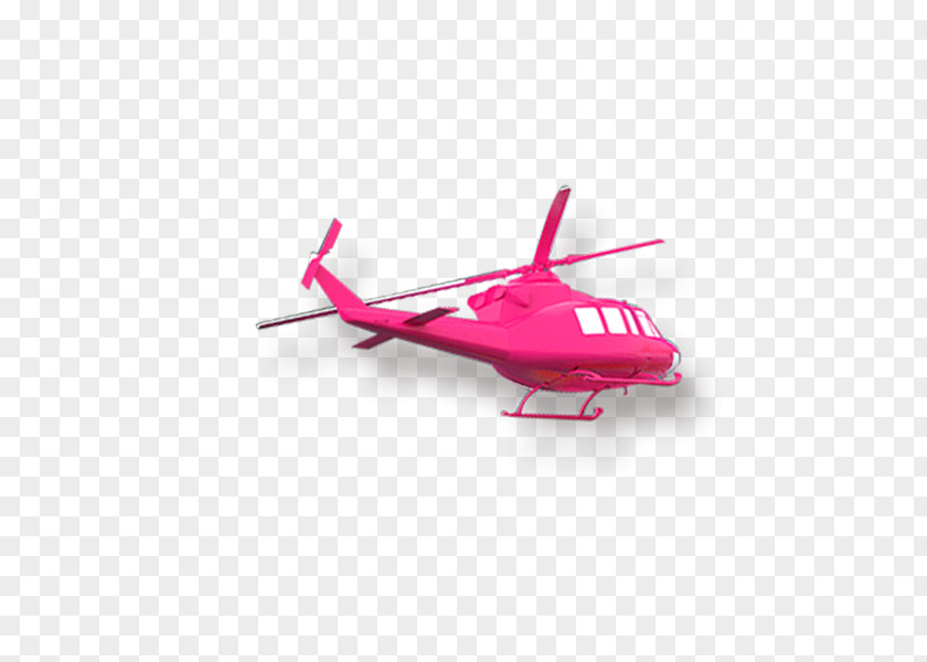 Pink Helicopter Airplane Aircraft Red PNG