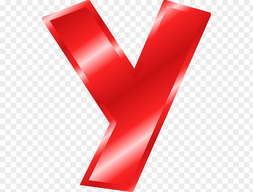 Red XChin Letter Alphabet Cursive Y Clip Art PNG
