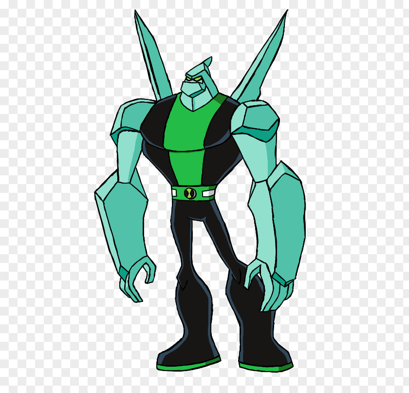 Ben 10 Black And White Diamond Head Diamondhead Cartoon Network Image Illustration PNG