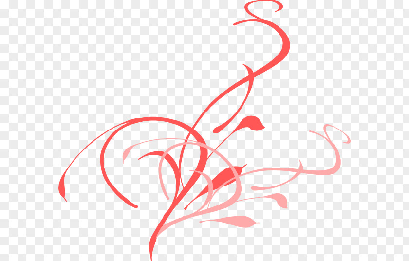 Coral Vector Vine Clip Art PNG