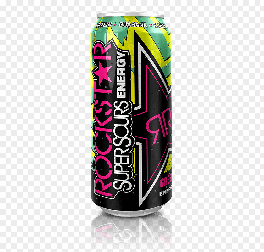 Green Apple Cocktail Energy Drink Sour Rockstar Red Bull PNG