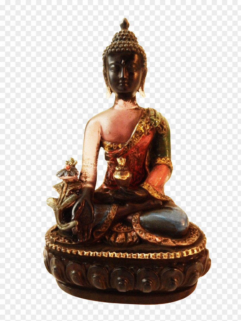 Lotus Buddha's Words Bronze 01504 Statue Meditation Gautama Buddha PNG