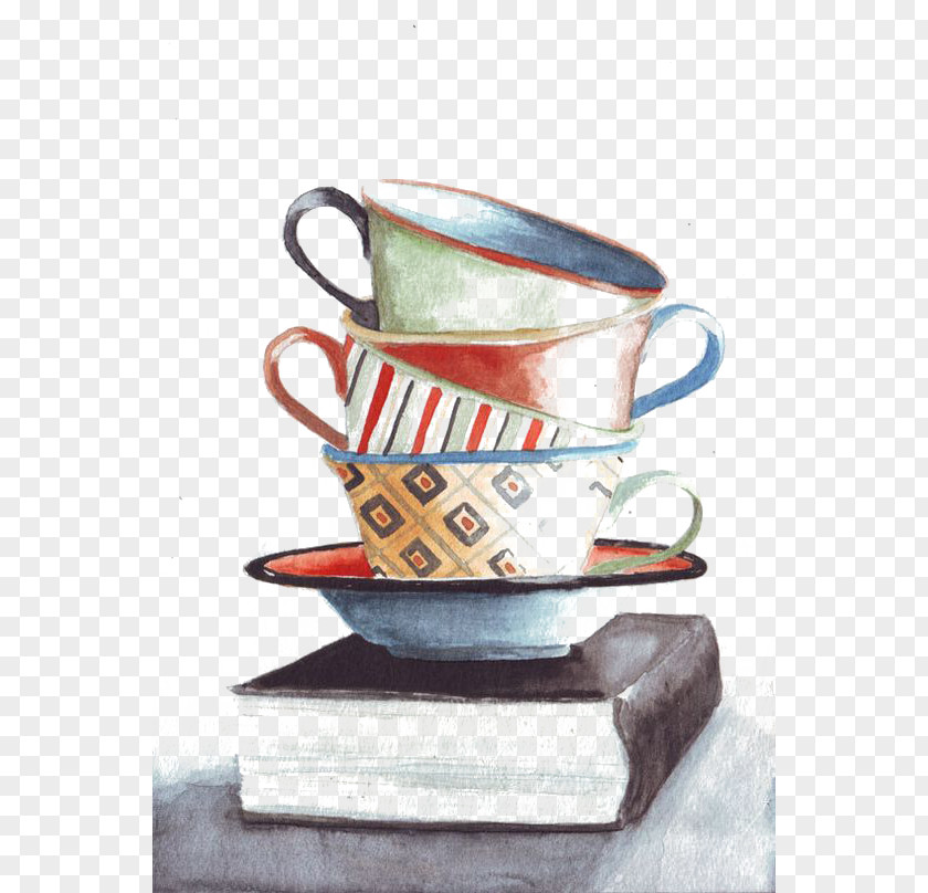 Mug Watercolor Painting Still Life Art Printmaking PNG