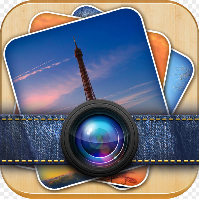Photo Studio Eiffel Tower Find Difference 7 Wonders Camera Lens Paper Wallpaper PNG
