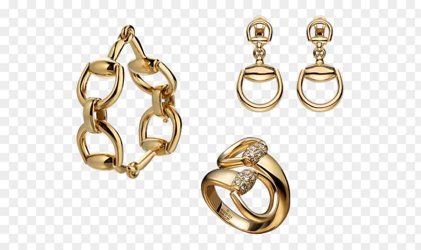 Ring Earring Colored Gold Silver PNG
