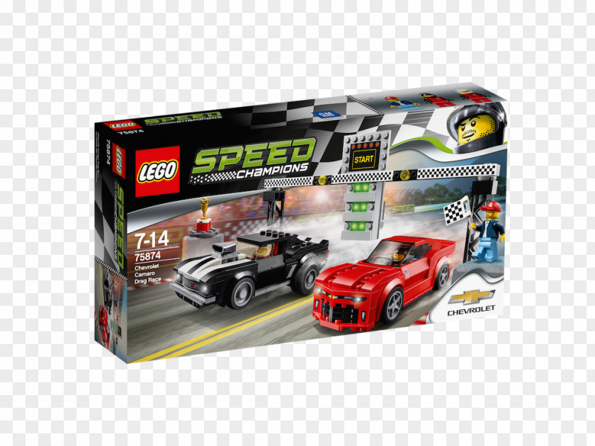 Drag Racing LEGO 75874 Speed Champions Chevrolet Camaro Race Lego PNG