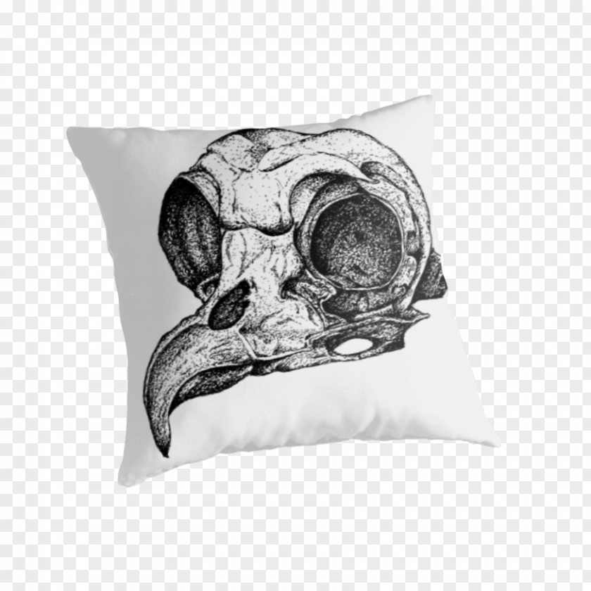 Pillow Cushion Throw Pillows Drawing Skull PNG