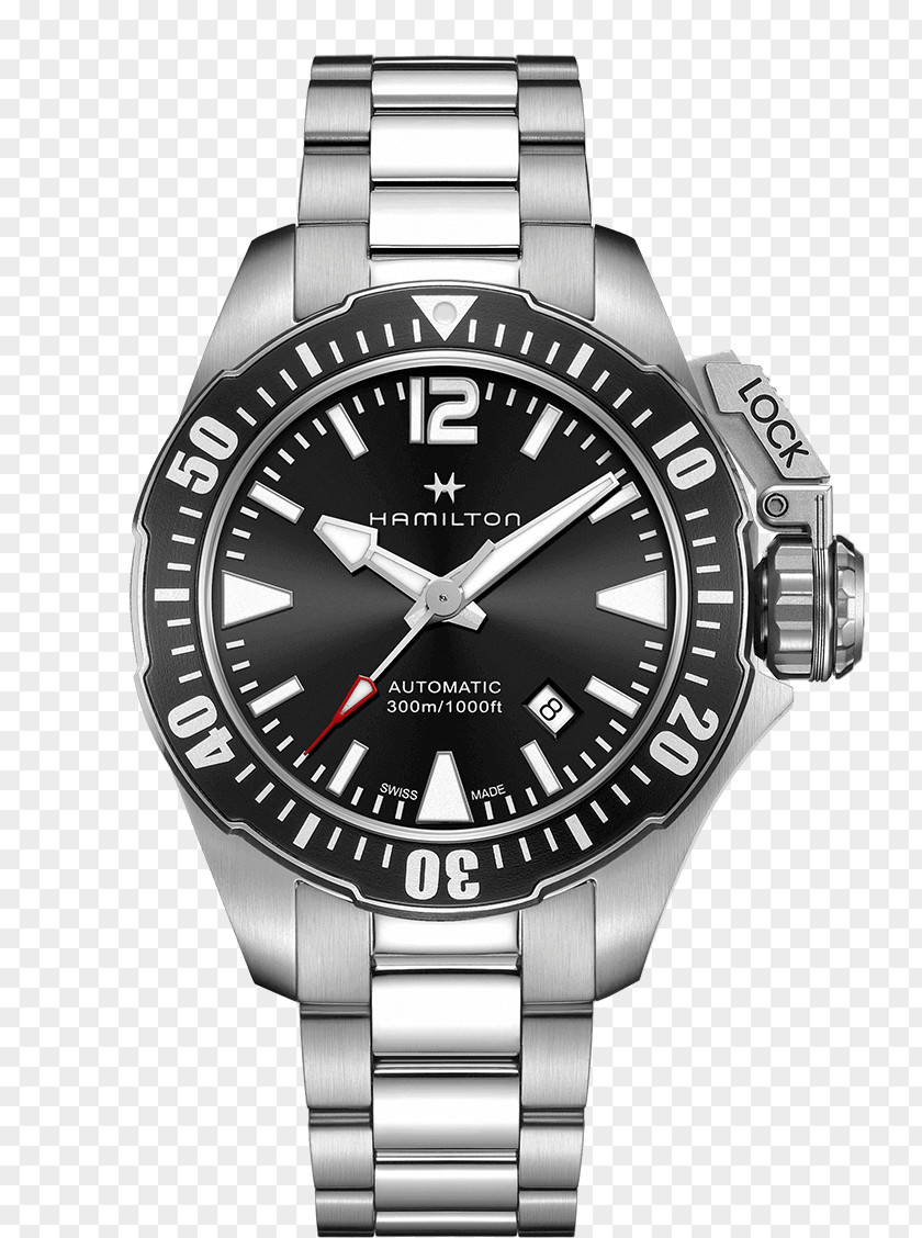 Watches Frogman Hamilton Watch Company Diving Automatic PNG