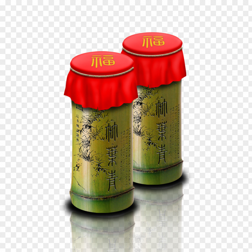 Bamboo Tea Caddy Packaging And Labeling Printing PNG