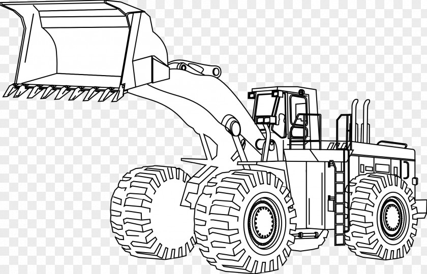 Excavator Caterpillar Inc. Heavy Machinery Coloring Book Loader PNG