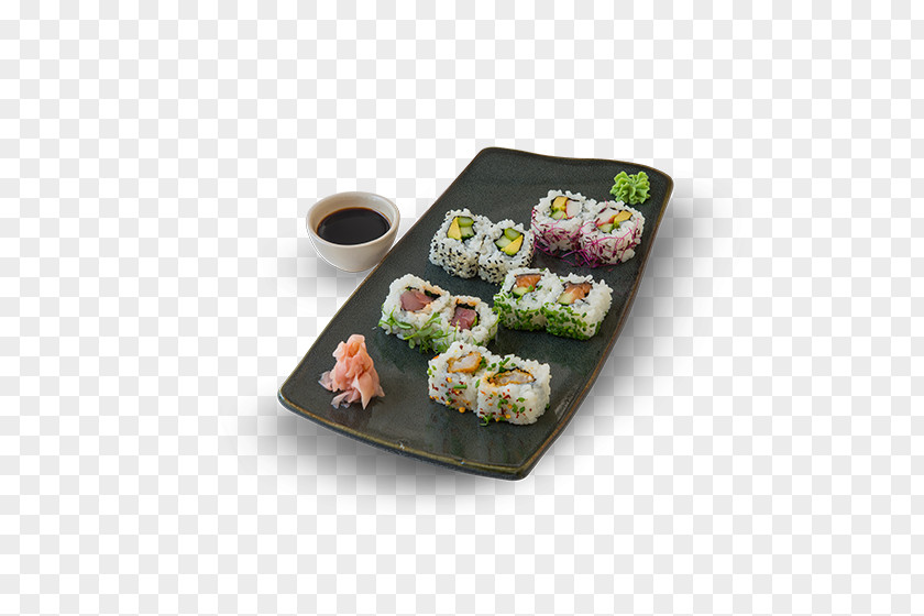 Sushi Dishes California Roll Gimbap Japanese Cuisine Asian PNG