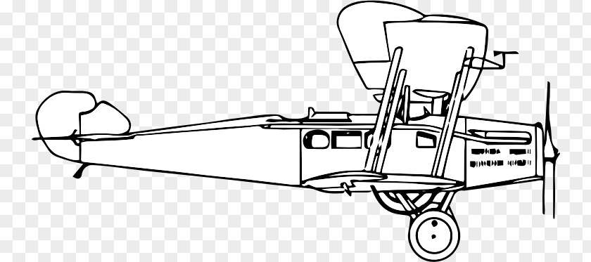 Early Aeroplane Airplane Fixed-wing Aircraft Clip Art Line PNG
