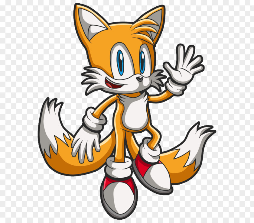 Fox Tails Red Sonic Riders PNG